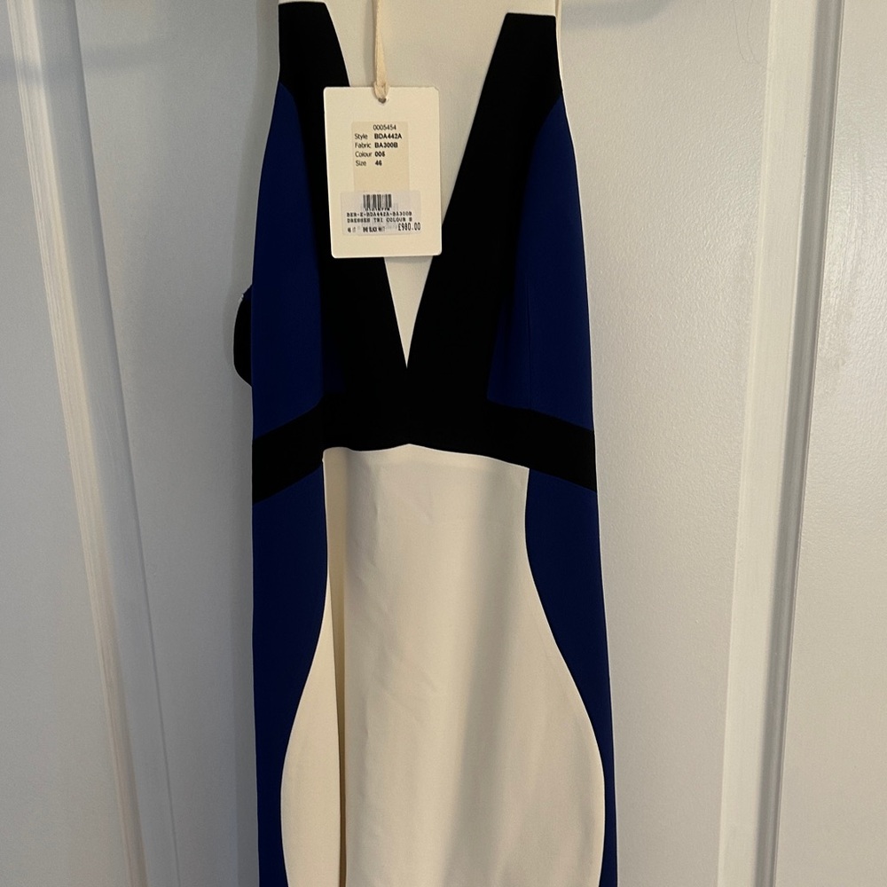 ANTONIO BERARDI Elegant blue and  White Dress